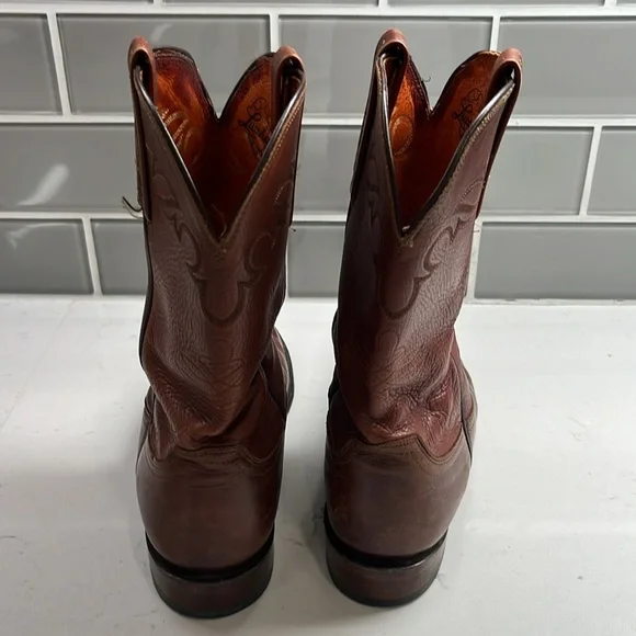 Lucchese Mens 9 D Mad Goat Ropers‎ Western Cowboy Boot Womens 8.5 D Rodeo N8793